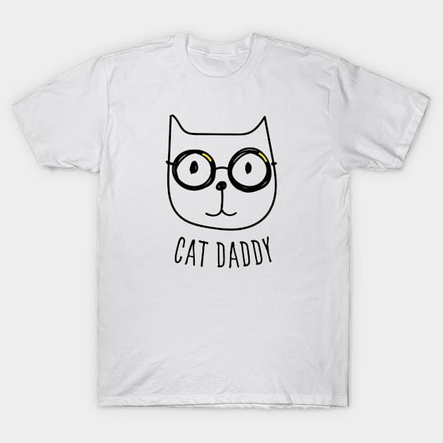 Cat daddy T-Shirt by Pictandra